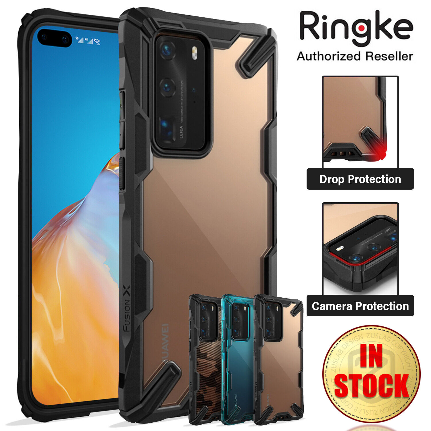 Ringke Fusion X Funda Case Huawei P20 Pro Bumper Resistente