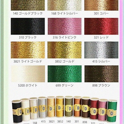 GleamStitch Ebony Metallic Thread, 38.2-Yard - Picture 3 of 4