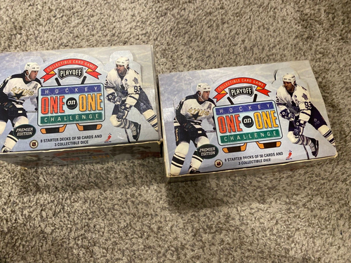 1995-96 Playoff One on One Hockey Challenge Case of 8 Unwrapped Lot 2