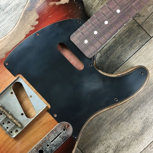 FRANCHIN Mars pickguard Relic Aged T-type guitar scratchplate *MADE TO ORDER - Foto 15 di 15