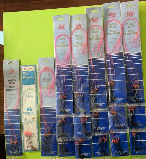 18 Packs Snelled Flounder Hooks 16 packs 6 CM Chadwick, 2 Pack 8