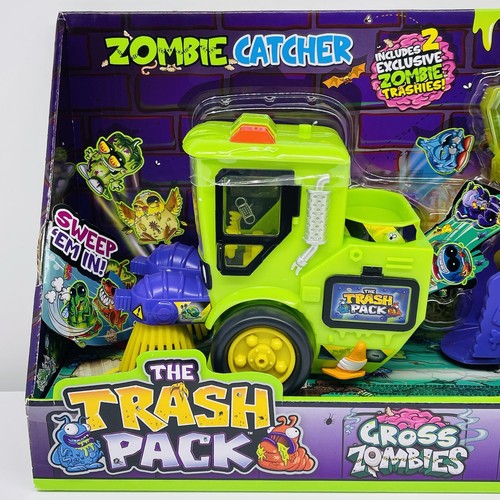 ZOMBIE CATCHER Trash Pack GROSS ZOMBIES Street Sweeper 2 Exclusive Trashies NEW - Picture 4 of 18