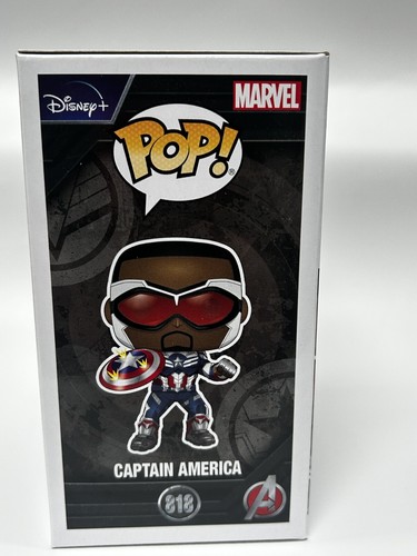 Funko Pop! The Falcon & The Winter Soldier - Captain America #818 Amazon Marvel - Picture 2 of 7