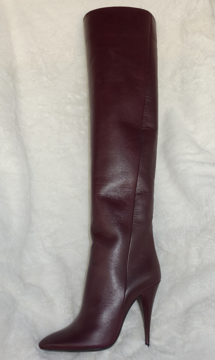 BNIB* YSL Saint-Laurent - Burgundy Leather Kiki Over The