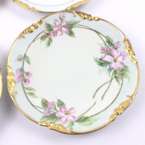 1906 Jean Pouyat Limoges Floral Gold Gilded Plate 7.5in Hand Signed France JPL - Picture 2 of 8