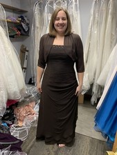 Size 16 Brown Mother of the Bride Dress