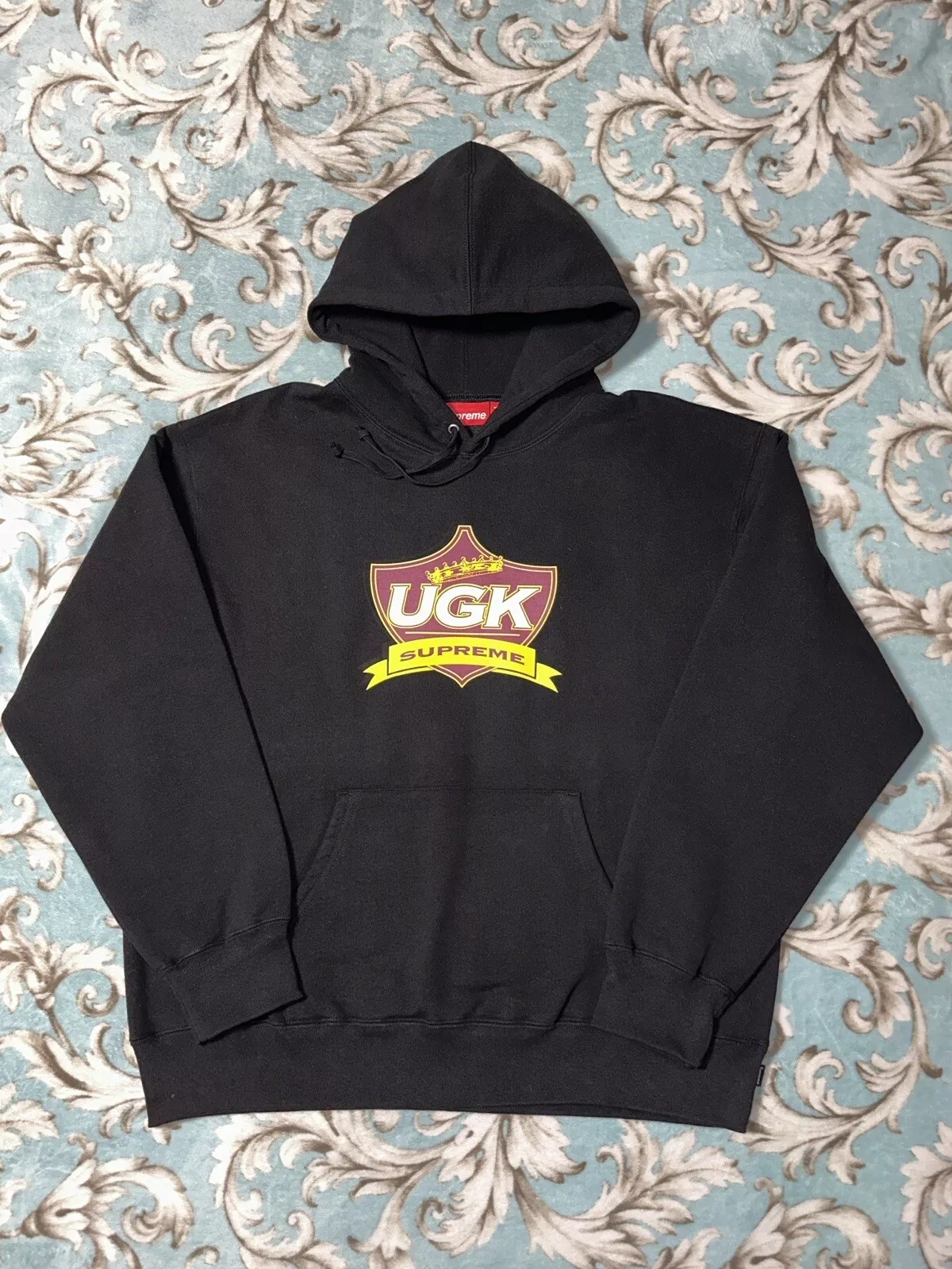 SWEAT SHIRT À CAPUCHE SUPRÊME UGK (GRAND) (NOIR) SS24 PANTALON DE SURVÊTEMENT BOÎTE LOGO FW24