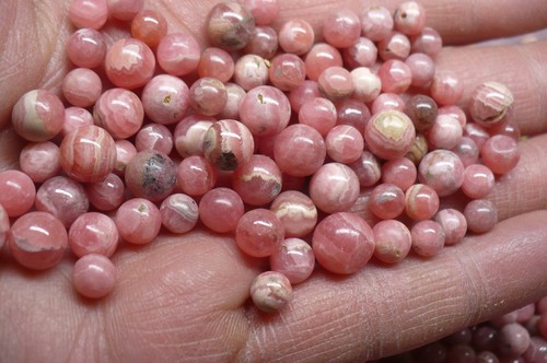 Rhodochrosit Kugeln ca. 4 bis 10 mm Mix ca 100 ct. - Bild 4 von 9