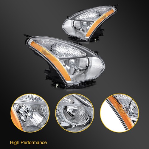 Headlights For Nissan For Rogue 2008-2013 For Select 2014-2015 Left+Right - Picture 2 of 7