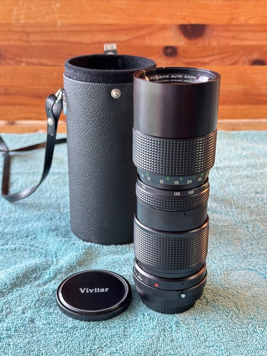 VIVITAR Auto-Zoom CAMERA LENS 1:3.8 85mm-205mm 22718350 w Case