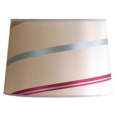 Laura Ashley 12x14x9.5 Juliette Striped Raw Silk Drum Shade SLB24114