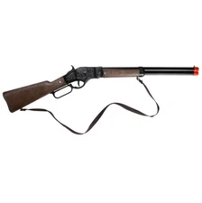 NEW Cowboy Lil Henry Black 8-Shot Cap Gun Toy Lever Action Rifle 99/6