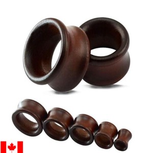 Pair natural Ear Plugs Tunnels Stretcher Gauges Ear Expander body jewelry punk