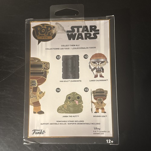 Star Wars Funko Pop Pin 15 Boushh Leia Enamel pin Collectible W/Removable Stand - Picture 4 of 9