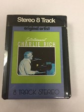 CHARLIE RICH ENTERTAINMENT STEREO 8 TRACK TAPE SEALED NEW