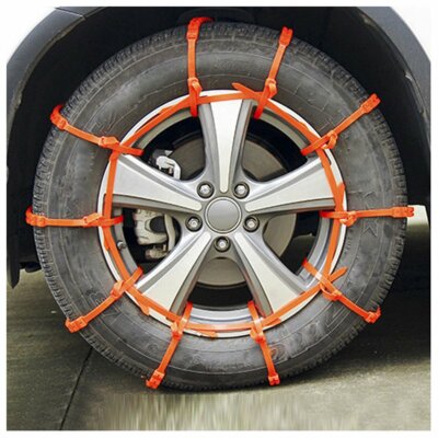 PTNHZ 10 PCS Snow Tire Chain Anti-Skid Emergency Winter Driving for Car Truck SUV