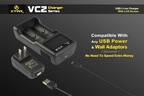 Xtar VC2 USB Processor Professional Li-ion Batteries Charger - For most sizes - Picture 6 of 8