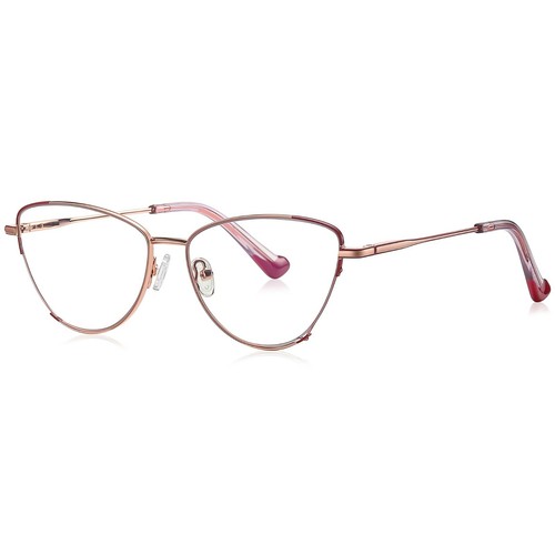 Marco de gafas Cateye para mujeres niñas gafas de metal metálico bisagras de resorte - Imagen 6 de 21