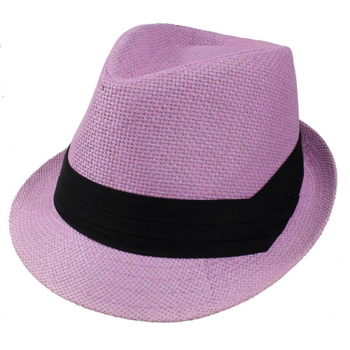 Unisex Summer Fedora Panama Straw Hats with Band (Ship in a BOX) - Picture 11 of 45