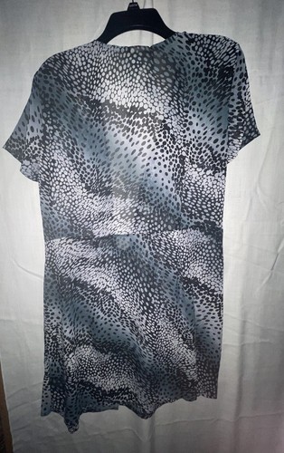 Dotti Swimsuit Coverup Dress Size XL Black Gray Animal Print - Picture 2 of 2