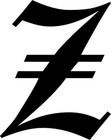 Old English Z Letter Initial Vinyl Sticker Decal Monogram Diploma PickSize Color
