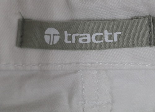 TRACTR GIRL'S WHITE DENIM SHORTS 2.5" INSEAM BLUE CHECK CHOOSE SIZE 12, 14, 16 - Picture 3 of 5