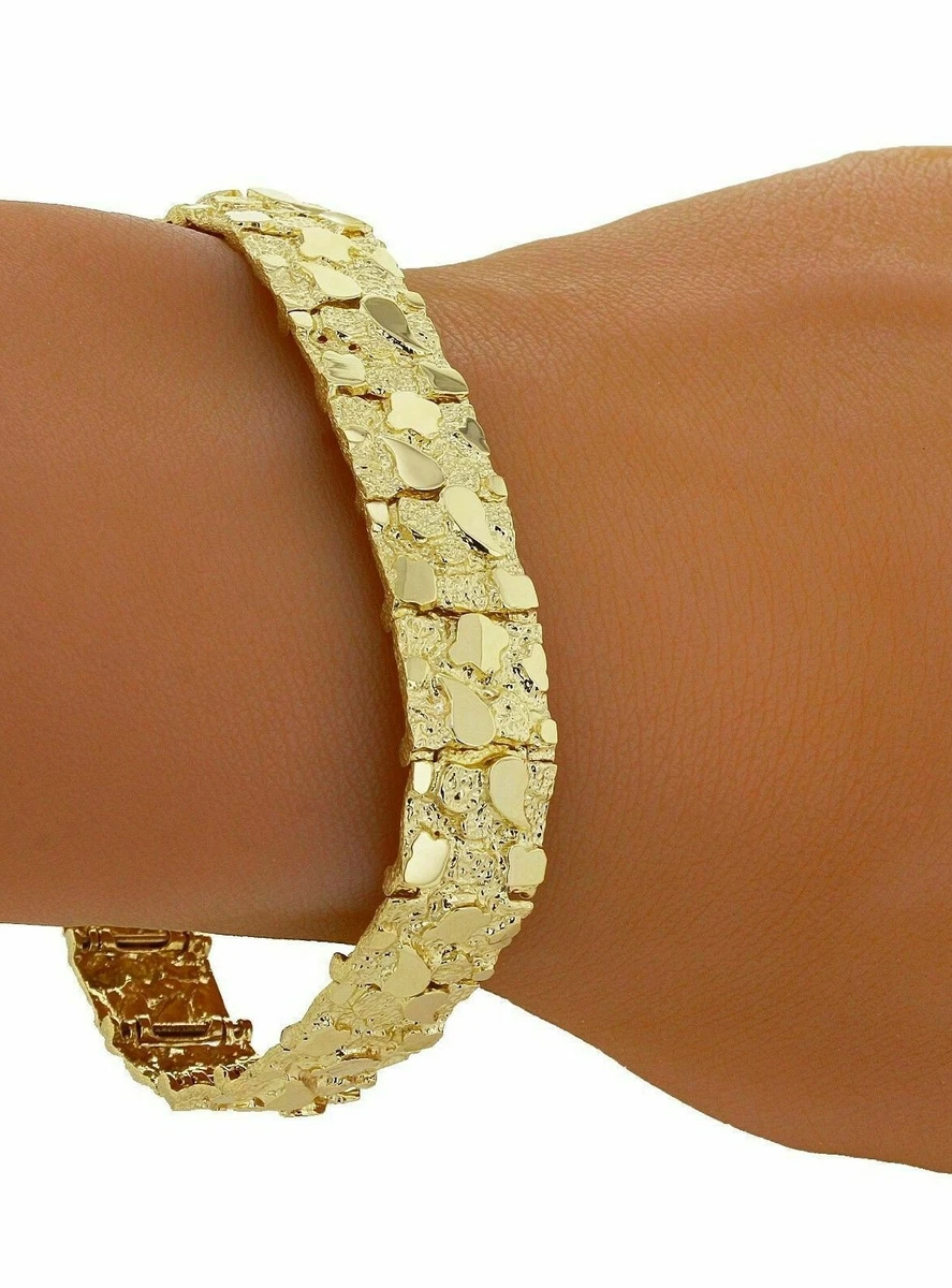 10k gold nugget on sale bracelet