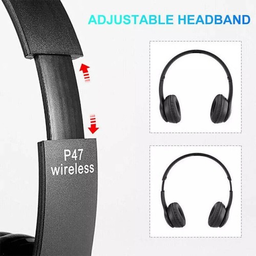 Wireless Bluetooth 5.0 Headphones Noise Cancelling Over-Ear Stereo Earphones HOT - 第 6/20 張圖片