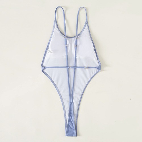 Womens String Back One Piece Swimsuit Sexy Thong Swimwear Monokini Bathing Suits - Picture 43 of 46
