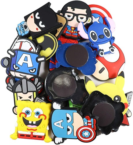 20pc Superhero Fridge magnets, Cartoon refigerator door, locker magnet USA SHIP - Picture 2 of 3