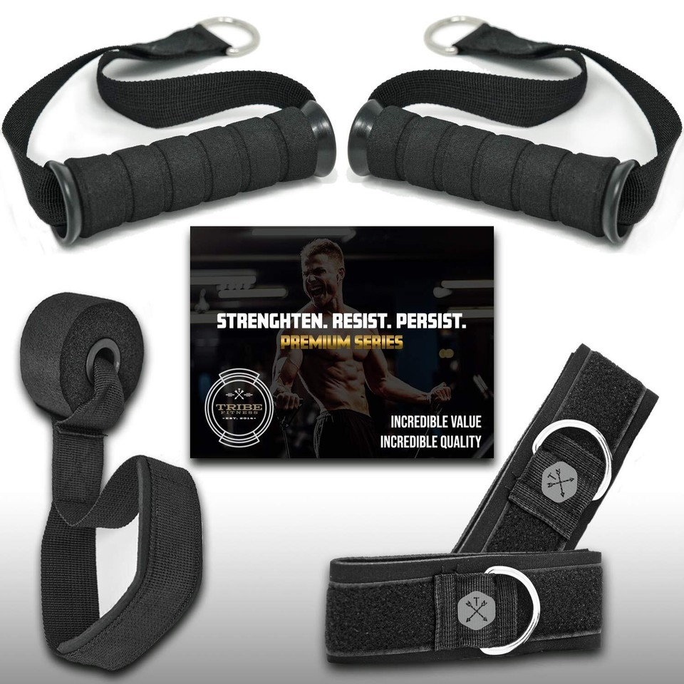 TRIBE Resistance Bands Set and Weights for Exercises I Exercise One