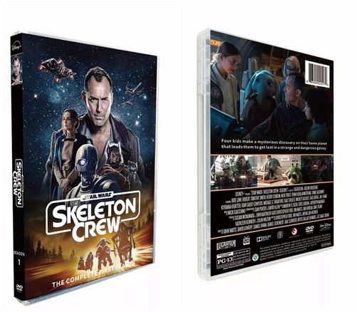 Star Wars: Skeleton Crew Season 1 (DVD, 3-Disc) Sealed TV Series
