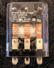 Potter and Brumfield KUP-14A55-120 - 3PDT 120VAC 10A Relay