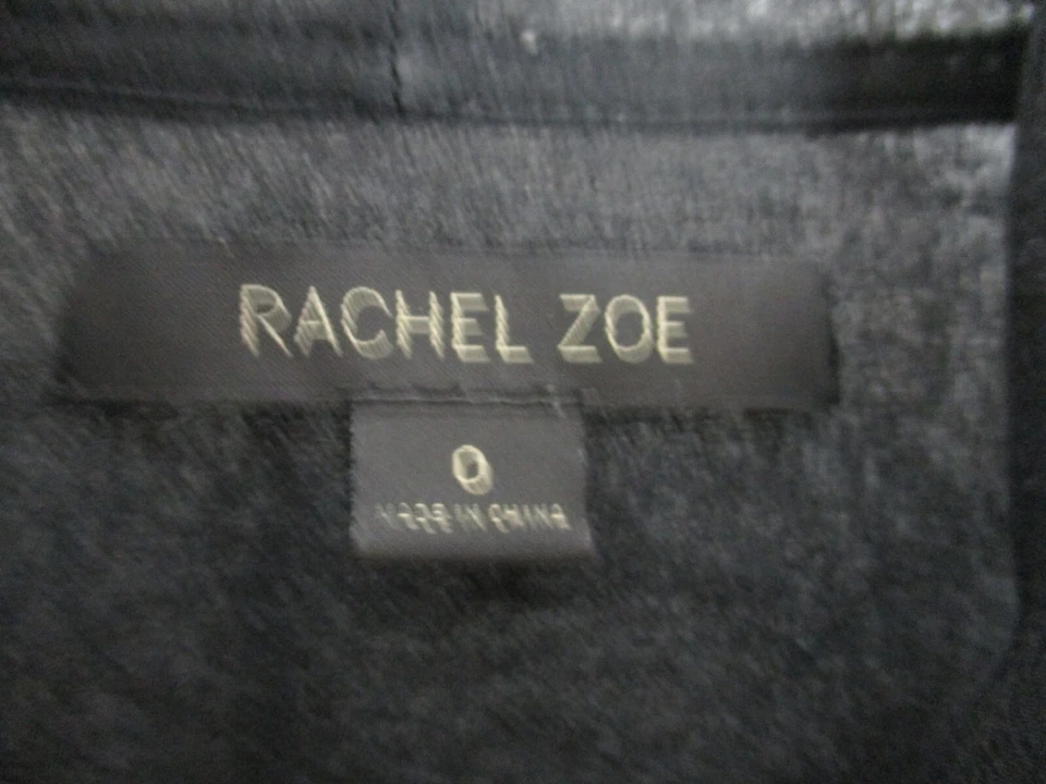 Rachel Zoe womens top blouse black silk 0, 6 Sheer - image 4 of 4
