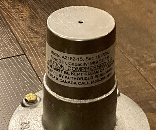 BAYCO AIR RELIEF VALVE FIXED PRESSURE 2” FEMALE NPT, A2182F-15, 15 PSI, A2182-15 - Picture 6 of 10