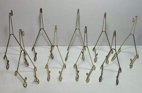 Menge 12 Vintage Teetassen & Untertassen Halter Ständer - 11 Metall & 1 Kunststoff - Bild 3 von 5
