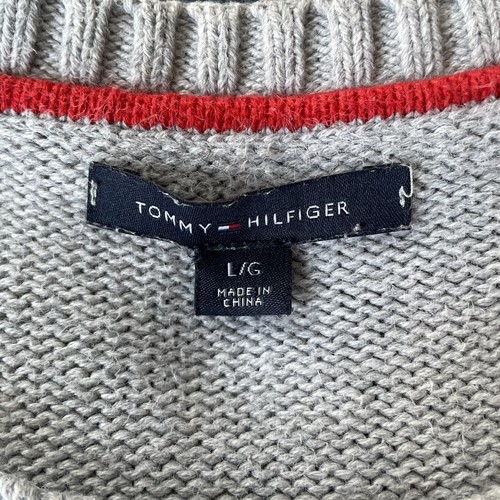 Tommy Hilfiger Vintage Youth Long Sleeve Crew Neck Sweater Large - Picture 3 of 13