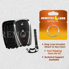 For 16 17 18 19 20 21 Chevrolet Malibu Replacement Smart Shell Case Uncut Key