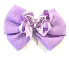 Beautiful Lavender Butterfly inspired hair bow for gir4ls.
