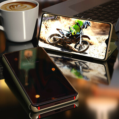 Clear View Case für Xiaomi Redmi Note 8 8T Pro Cover Flip Hülle Mirror Tasche
