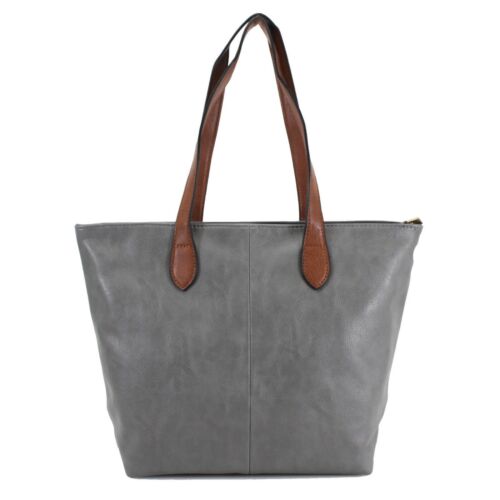 Women Large Twin Contrasting Strap Shoulder Bag Shopper Tote Satchel Handbag - Picture 10 of 27