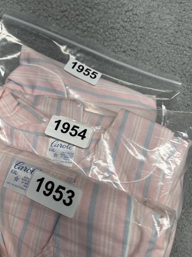 Vintage Carole Women's Pajama 2-Piece Set Pink Light Large Short Sleeves Y2K USA - Picture 17 of 17