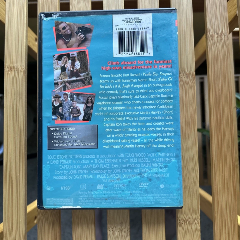 Captain Ron (DVD, 2002) Comedy Kurt Russell Martin Short Vacation Funny - Image 4 of 4
