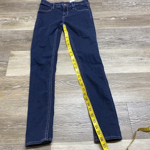 &DENIM Skinny Leg Low Rise Dark Wash Blue Denim Jeans Women's Size 10-11Y - Picture 11 of 11