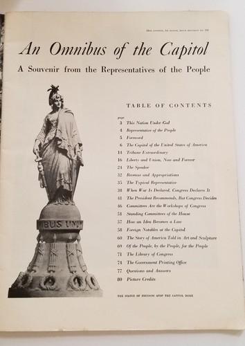 THE CAPITOL In Story and Pictures (84th Congress) Signed Charles B. Hoeven, 1955 - Picture 3 of 8