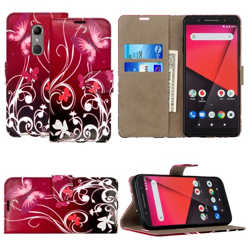 Funda Para Vodafone Smart V10 X9 N8 E8 Abatible Cuero Antigolpes Billetera Teléfono Cubierta - Imagen 16 de 30
