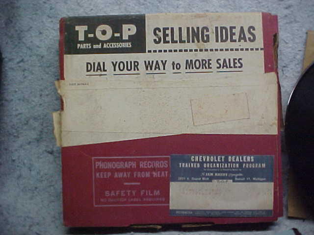 1960 CHEVROLET SALESMANS TRAINING KIT SELLING IDEAS