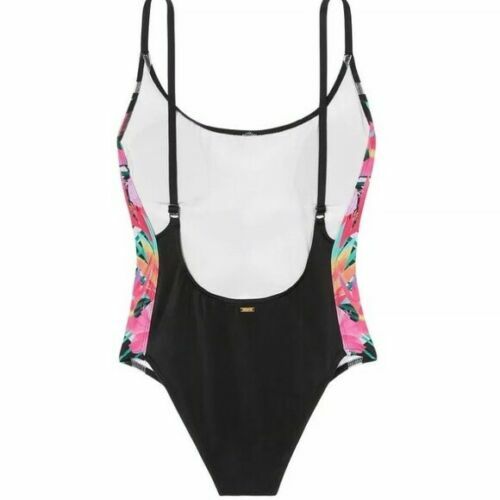 Neu Victoria's Secret PINK Badeanzug Einteiler hohes Bein Blumenmuster Träger SM N4979 - Bild 2 von 4