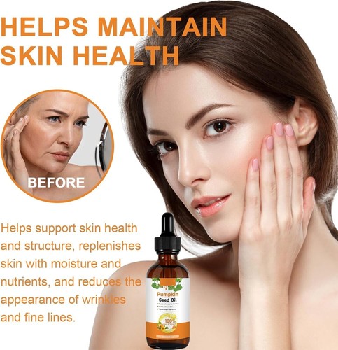 Pumpkin Seed Oil for Hair & Skin, 100% Pure Cold Pressed, 60ml x1/2 Pack - Picture 9 of 10