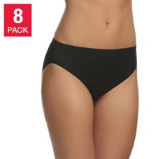 Felina, 8 Pk - Hi-Cut Panties Stretch Full Coverage Choose Size  Color Pack 